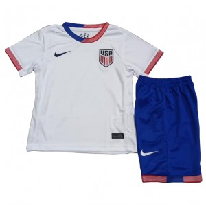 Fotbalové Dres Spojené Státy Dětské Domácí Oblečení Copa America 2024 Krátký Rukáv (+ trenýrky)
